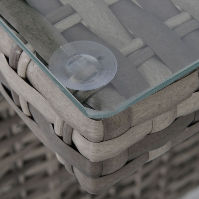 Outsunny Garden Lounge με 2 καναπέδες και τραπέζι σε PE Rattan Grey 860-123