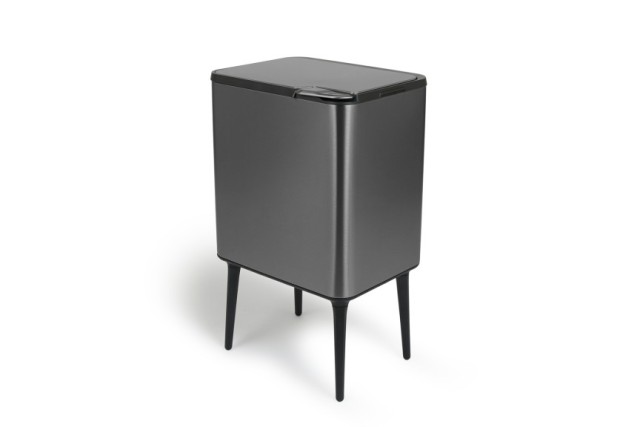 Κάδος Απορριμμάτων Push Bin 36L 48 x 38 x 54,5 cm - Μεταλλικό Γκρι ...