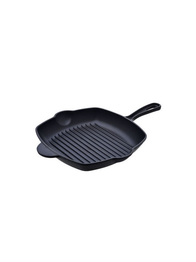 ESTIA Μαντεμένια Αντικολλητική Γκριλιέρα IRON 28cm για Ομοιόμορφο Ψ...