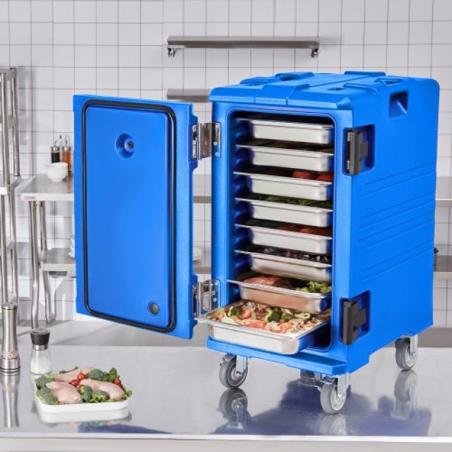 VEVOR  Μονωμένο Φορητό Δοχείο Φαγητού 120L Στοιβαζόμενο για Caterin...