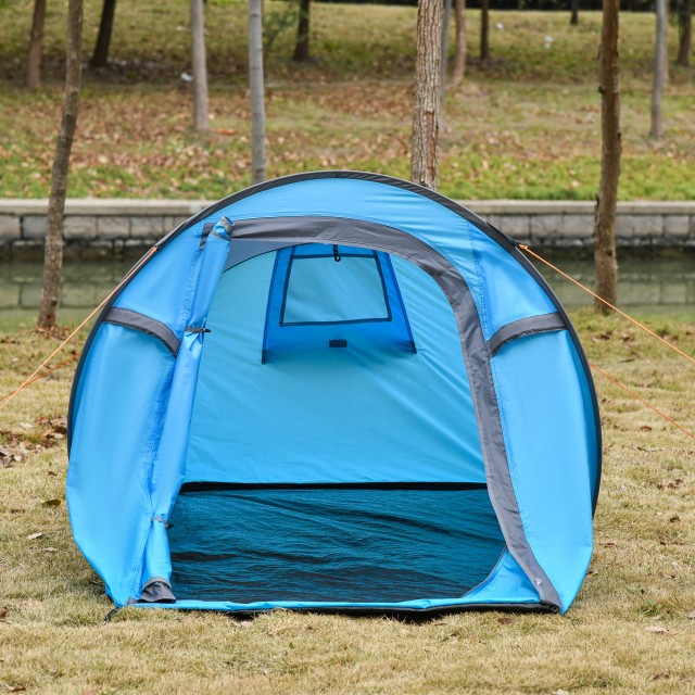 Σκηνή Κάμπινγκ 2 Ατόμων με Αυτόματο Pop-Up Dome Άνοιγμα, 220x108x110cm, Μπλε A20-170BU