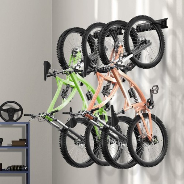 Βάση Ποδηλάτων VEVOR για 4 Ποδήλατα + 2 Κράνη  DGGJ36INCH40T3UITV0