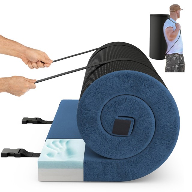 Άνετο Στρώμα Κάμπινγκ με Αδιάβροχο Ύφασμα, Memory Foam & Αντιολισθη...