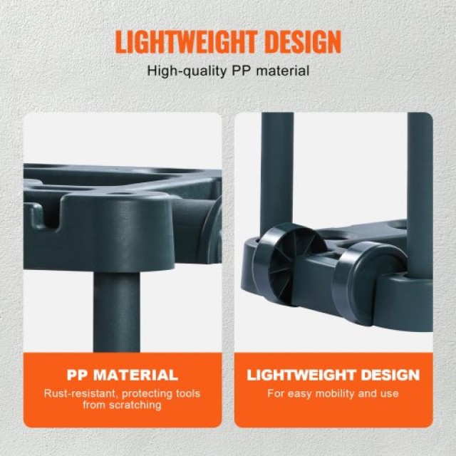 VEVOR  Οργανωτής Εργαλείων Κήπου, 10 Θέσεις, Ράφι Αποθήκευσης για Γ...