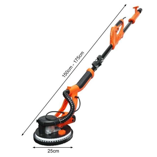 Costway Ηλεκτρικός Τροχός Τριβής Τοίχου 750W με Σύστημα Συλλογής Σκ...