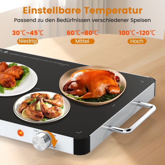 Costway Ρυθμιζόμενη Ηλεκτρική Πλάκα Θέρμανσης 48 x 32 x 4 cm ES10507DE Costway Ρυθμιζόμενη Ηλεκτρική Πλάκα Θέρμανσης 48 x 32 x 4 cm ES10507DE