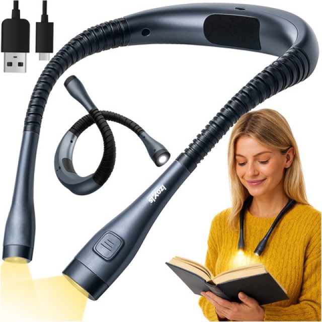 Izoxis Φωτιστικό Λαιμού Αναγνωστικό Νύχτας LED USB-C Επαναφορτιζόμε...