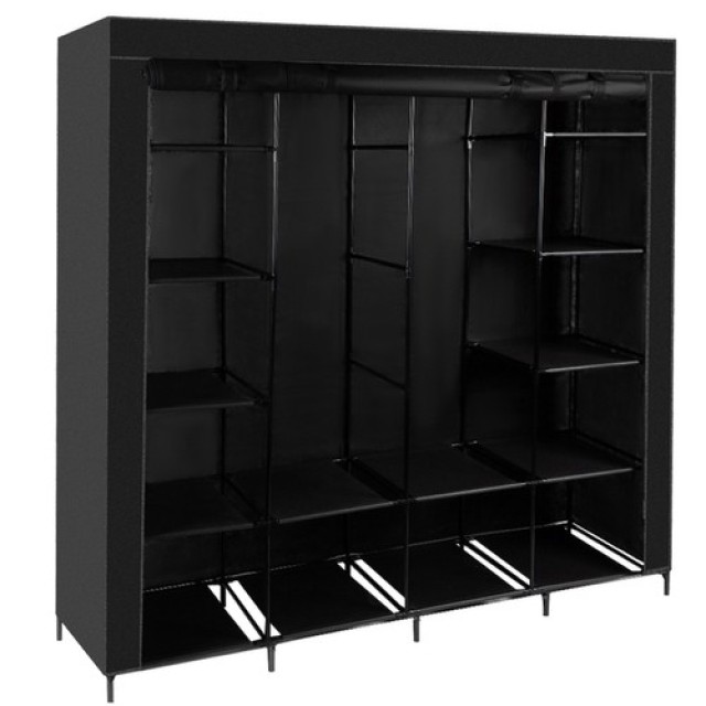 Πτυσσόμενη υφασμάτινη ντουλάπα 170 x 42 x 170 cm Ruhhy 23740