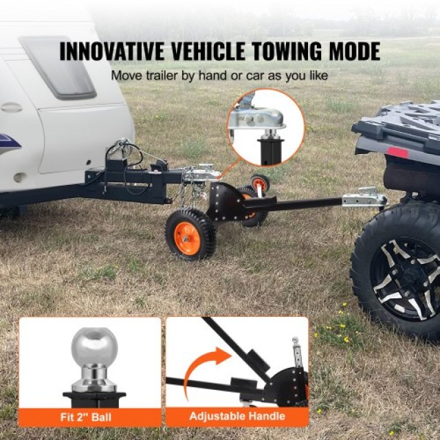Ρυμουλκούμενο Dolly VEVOR 2 σε 1, 1500lbs, Ρυθμιζόμενο Ύψος, 16 Ελαστικά  TYSDQYCB1500325WUV0