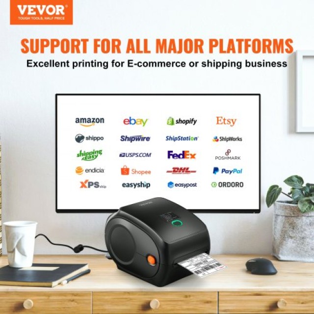Εκτυπωτής Ετικετών VEVOR 4x6 300DPI USB/Bluetooth για Amazon eBay Etsy UPS  BQDYJYTSYCLYO04UGV2