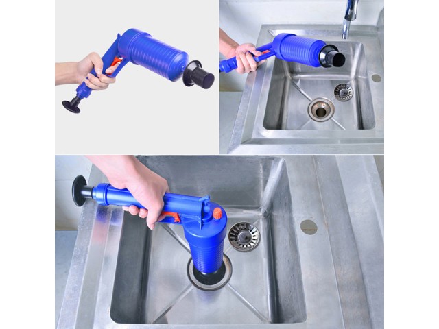 Πιστόλι Απόφραξης Σωληνώσεων WC με 4 Ακροφύσια 5907451343654 Verk G...