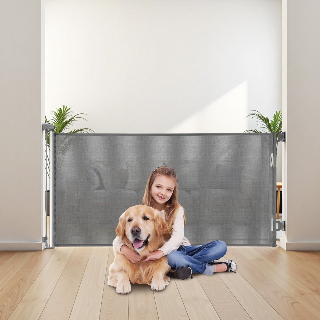 VEVOR Πτυσσόμενη Πύλη Ασφαλείας: Επεκτείνεται έως 1430 mm Πλάτος, 7...