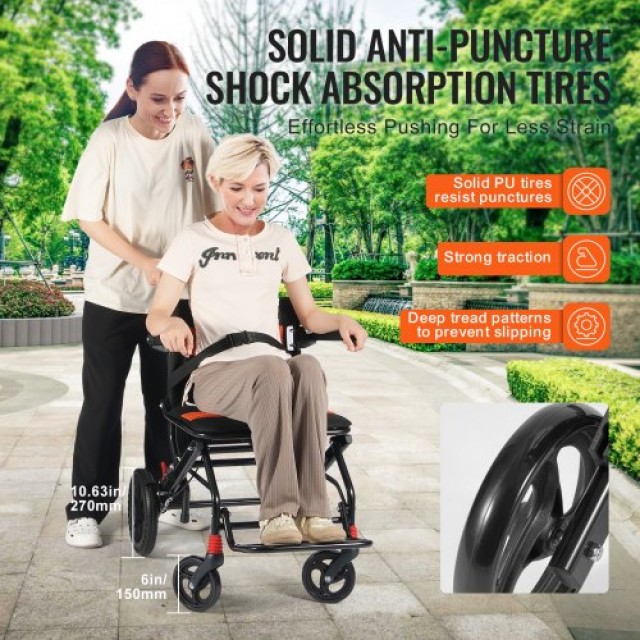 VEVOR Πτυσσόμενο Αμαξίδιο Αλουμινίου 18 100kg  FWYSLYLHJSX1TQ05XV0