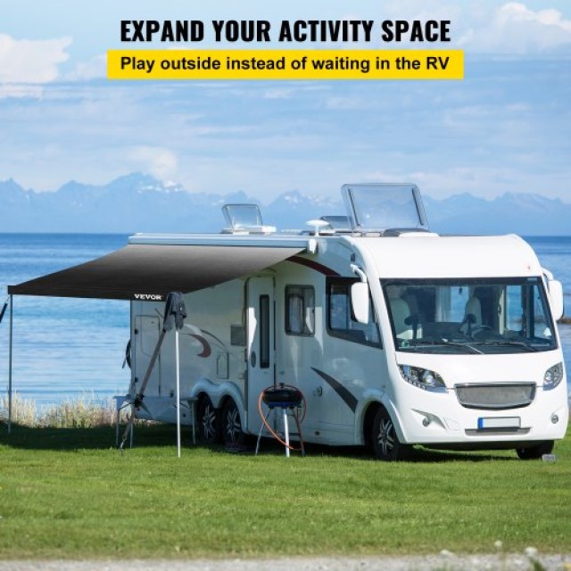 VEVOR Υφασμάτινη Τέντα RV 524 x 240 cm Μαύρο ZYSMTTSBD18FT4XE5V0
