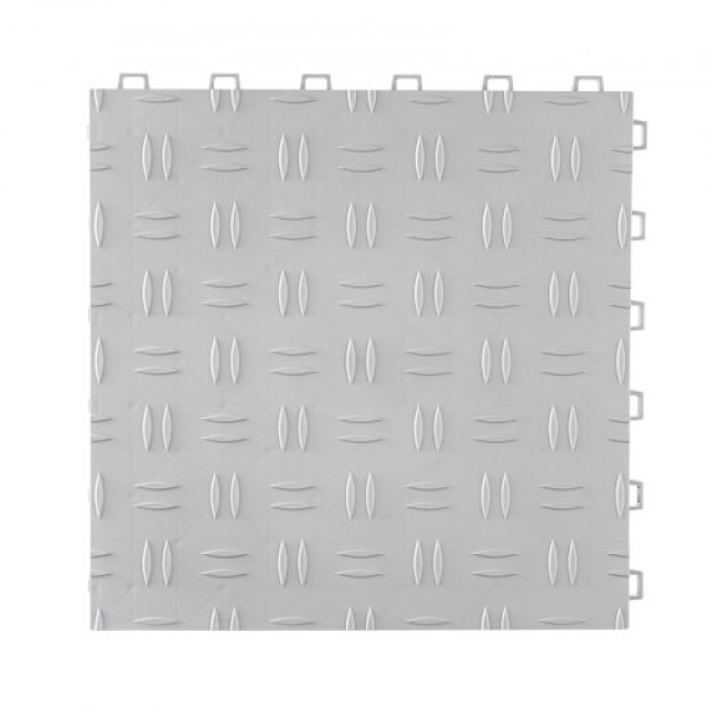 Πλακάκια Γκαράζ VEVOR, 12x12x0.53, 50τμχ, Αντιολισθητικά, Ασημί  CKDDYSJ501212KFBGV0