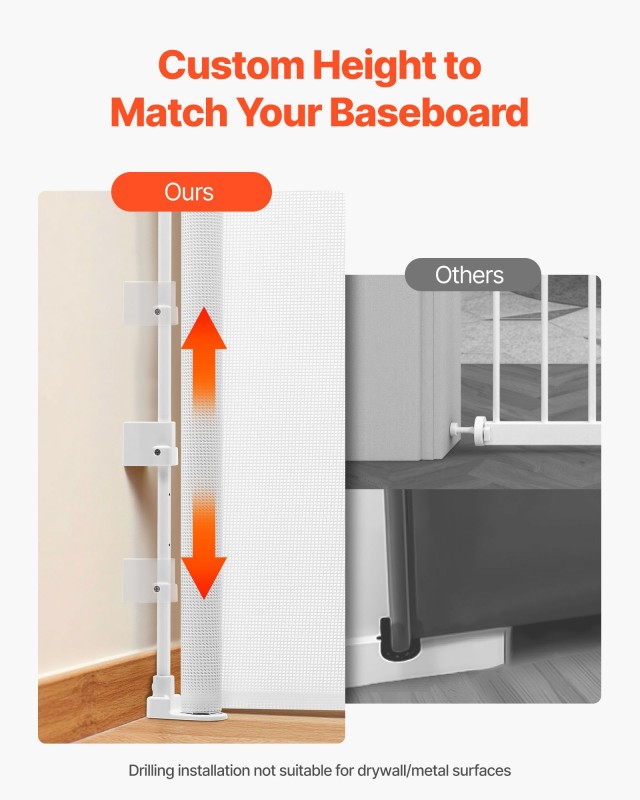 VEVOR Πτυσσόμενη Παιδική Πύλη 1430mm x 795mm, Μαλακό Διάφανο Πλέγμα... VEVOR Πτυσσόμενη Παιδική Πύλη 1430mm x 795mm, Μαλακό Διάφανο Πλέγμα...