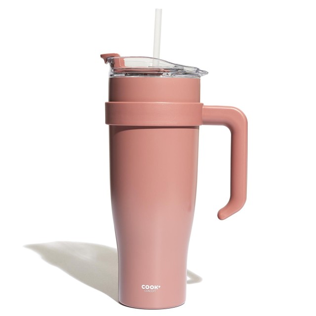Θερμός Ποτήρι Μεταφοράς 1,2L Ροζ KA0587-Pink Cook Concept