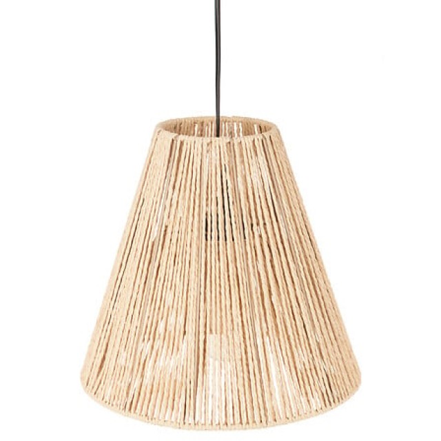 Geflochtene Deckenlampe mit Naturseil 29 x 90cm 157702 Atmosphera