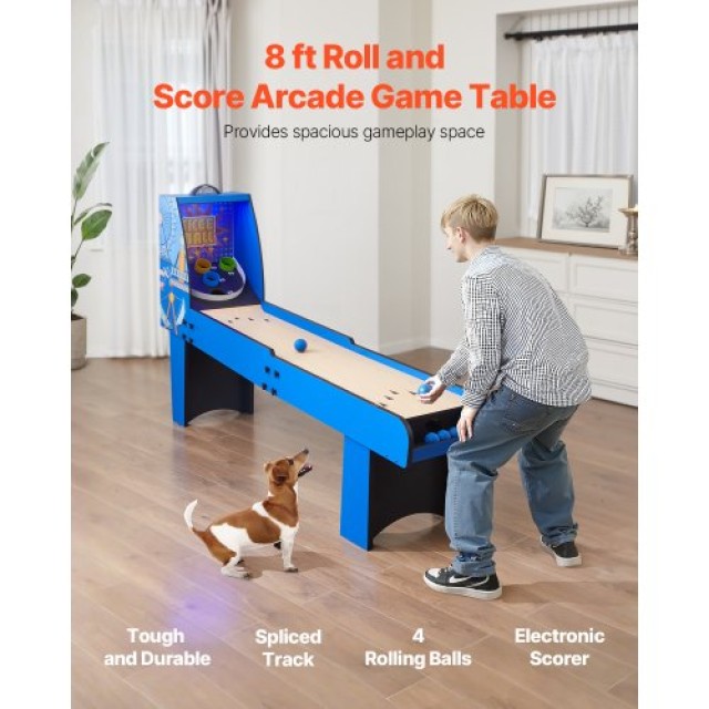 VEVOR 8 ft Arcade Game Table με Ηλεκτρονικό Σκορ και 4 Μπάλες GDQJ8...