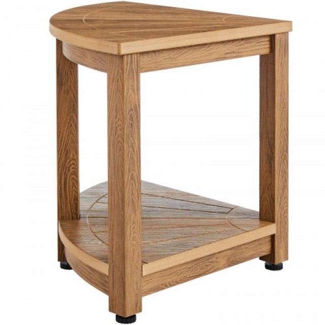 VEVOR Γωνιακό Σκαμπό Ντους, 47cm, Ψεύτικο Ξύλο, 159kg, Ανθεκτικό στο Νερό, με Ράφι Αποθήκευσης  CWDSL1775INCVD6RIV0
