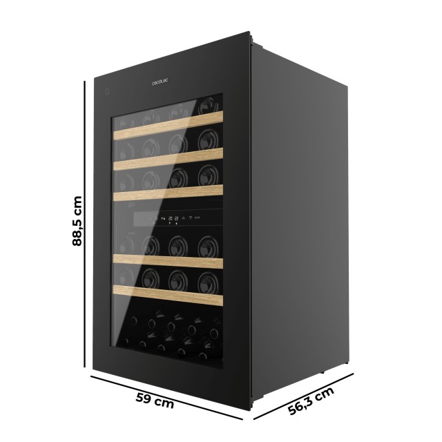 Cecotec Συντηρητής Κρασιών Bolero GrandSommelier Duo 57000 Touch Bl...