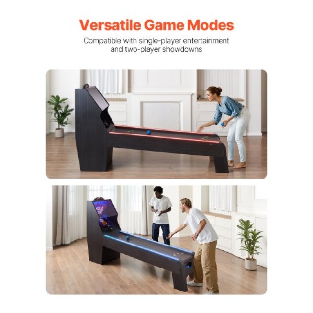VEVOR 9 ft Τραπέζι Arcade Roll & Score με Ηλεκτρονικό Σκορ και 4 Μπάλες GDQJLEDDK9YCL8XD9V2