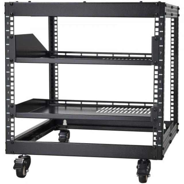 VEVOR 9U 4 Θέσεων Ανοιχτό Rack Σερβερ Ρυθμιζόμενο 23-40  KFSJJHS9UJ...