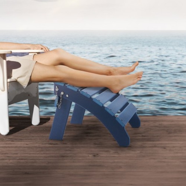 VEVOR Σετ 2 Υποπόδια Adirondack HDPE Μπλε KZDADLDKTTQP1RT1QV0