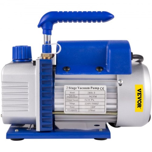 VEVOR Αντλία Κενού 9 CFM 1 HP Διπλού Σταδίου 220V για Κλιματιστικά & Αυτοκίνητα  9CF1HPZKBJB000001V2