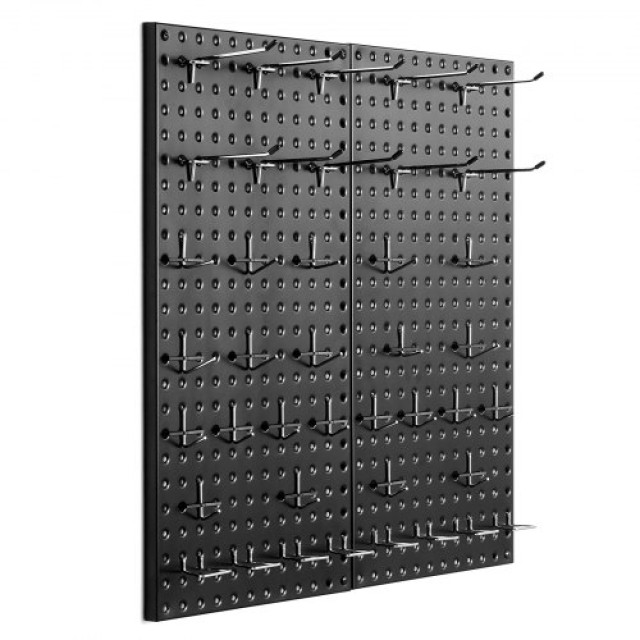 VEVOR Μεταλλικές Πάνελ Πήγασου 2 πάνελ 24 x 12 Οργανωτής Τοίχου για Εργαλεία Γκαράζ GJGBHSJS241219C35V0