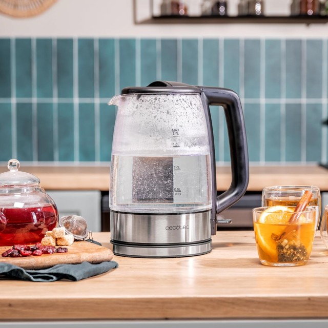 Βραστήρας Νερού 1,7L με Γυάλινο Σώμα 2200W Inox CEC-00170 Cecotec