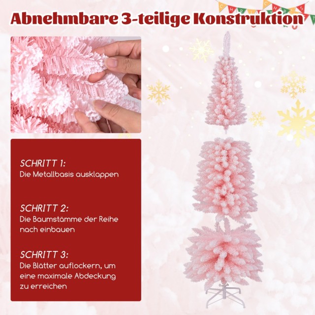 Costway Τεχνητό Χριστουγεννιάτικο Δέντρο Μολύβι 180 εκ. με Χιόνι κα... Costway Τεχνητό Χριστουγεννιάτικο Δέντρο Μολύβι 180 εκ. με Χιόνι κα...