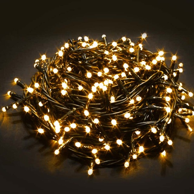 BAKAJI Αλυσίδα Φωτισμού 1000 LED Λαμπάκια Ζεστό Λευκό Με Χειριστήρι...