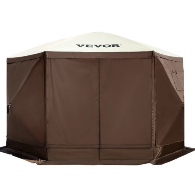 VEVOR Αναδυόμενο Κιόσκι Κάμπινγκ 6 Πλευρών 12 x 12 Αντηλιακή Σκίαση...