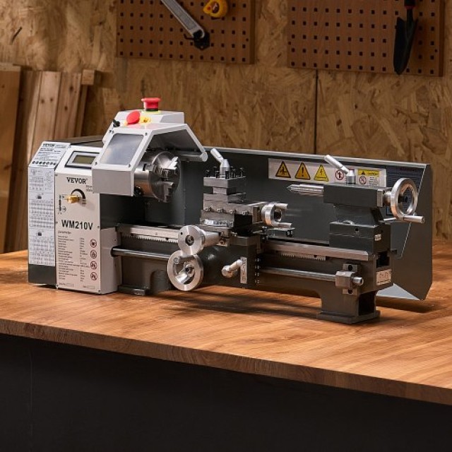 VEVOR Τόρνος Μετάλλου 8x16 550W Επιτραπέζιος Μεταβλητή Ταχύτητα GPZJSCC816IN072CJV2