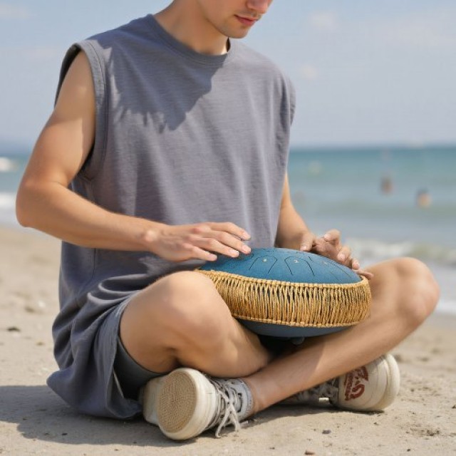 VEVOR Τύμπανο Χάλυβα 30,5cm με 13 Νότες σε Ντο Μείζονα, Σκούρο Μπλε... VEVOR Τύμπανο Χάλυβα 30,5cm με 13 Νότες σε Ντο Μείζονα, Σκούρο Μπλε...