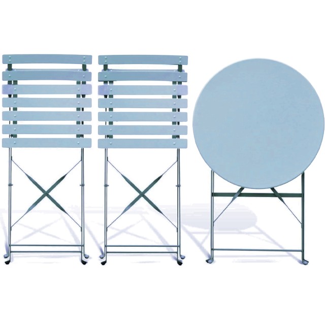 Shally Dogan Σετ 3 Τεμαχίων Κήπου Τραπέζι 2 Καρέκλες Μπιστρό Πτυσσό...