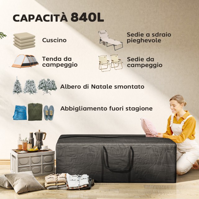 Outsunny  Σάκος για Χριστουγεννιάτικο Δέντρο 840L Αδιάβροχος και UV...