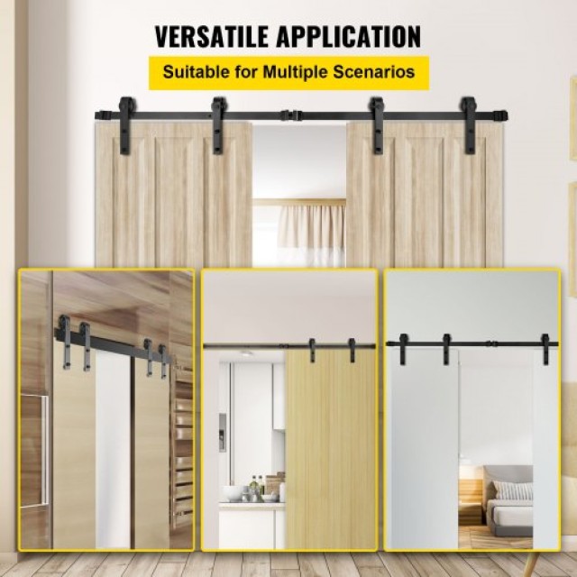 Σετ Συρόμενης Πόρτας VEVOR 10 FT για Διπλές Πόρτες  HDGCDGSMJ10FTKVRJV0