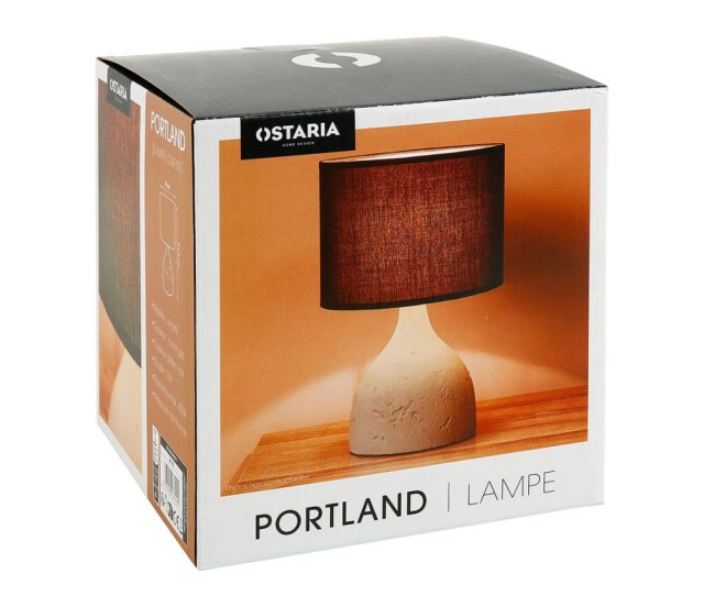 Ostaria Λάμπα Τσιμέντου Portland Γκρι και Μαύρη -36142