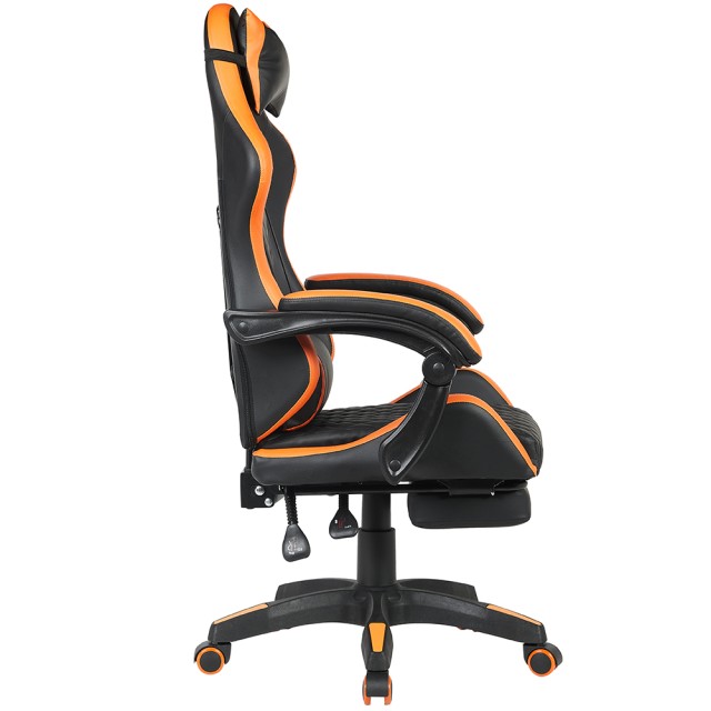BAKAJI Πορτοκαλί Καρέκλα Γραφείου Gaming με Υποπόδιο, Εργονομική κα... BAKAJI Πορτοκαλί Καρέκλα Γραφείου Gaming με Υποπόδιο, Εργονομική κα...