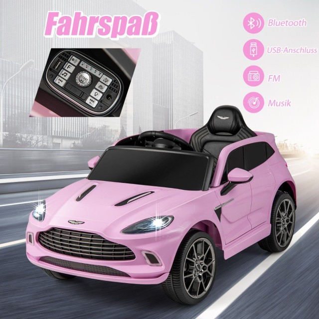 Costway  Αδειοδοτημένο Παιδικό Όχημα Aston Martin DBX με LED Φώτα και Τηλεχειριστήριο TQ10142DE-PI