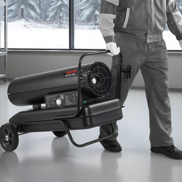 VEVOR Φορητός Θερμαντήρας Κηροζίνης 50kW με Ρόδες και Ρυθμιζόμενη Θ... VEVOR Φορητός Θερμαντήρας Κηροζίνης 50kW με Ρόδες και Ρυθμιζόμενη Θ...