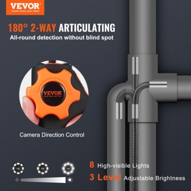 Ενδοσκόπιο VEVOR 180° 5 8X Zoom 6.4mm  ZXKQXNKJ15MDNH82SV9