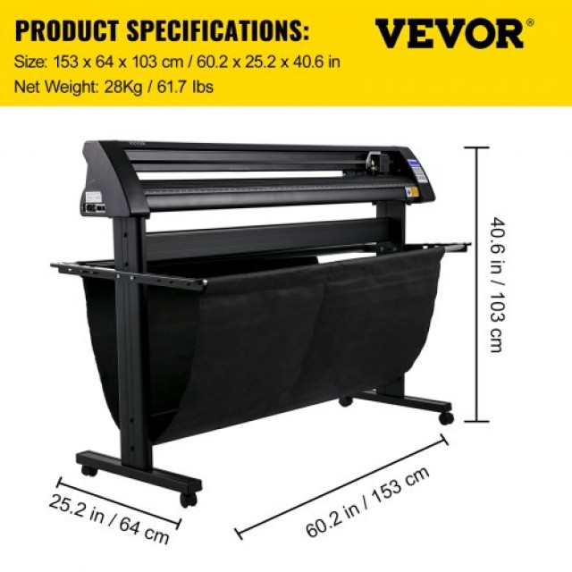 VEVOR Κοπτικό Βινυλίου 1350mm με Οθόνη LED και Οπτικό Μάτι  KZJRJBZDDZJOCTPJBV2