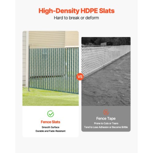 VEVOR Πλαστικές Λωρίδες Απορρήτου για Φράχτη 4 με Κλείδωμα Κάτω SBY...