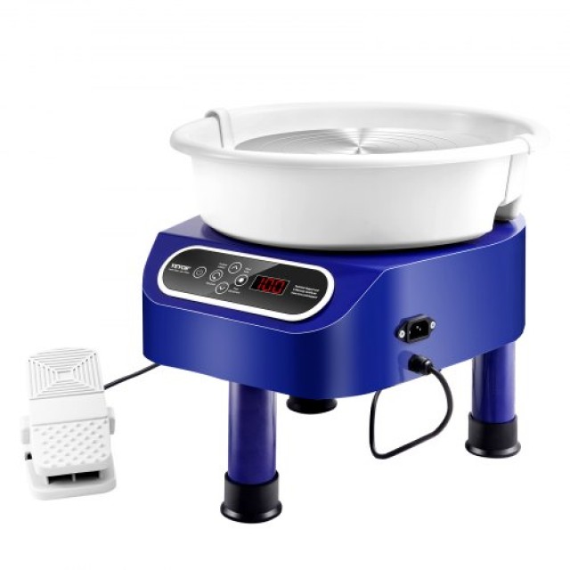 Κεραμικός Τροχός VEVOR 11 με Πεντάλ & Οθόνη Αφής 450W Μπλε  ZQLPJSJS11YCPCHVVV2