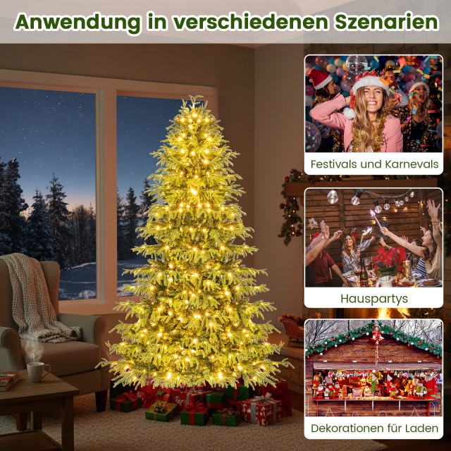 Costway 180 εκ Τεχνητό Χριστουγεννιάτικο Δέντρο με Φωτισμό Πράσινο ... Costway 180 εκ Τεχνητό Χριστουγεννιάτικο Δέντρο με Φωτισμό Πράσινο ...