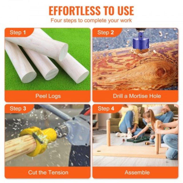 VEVOR Κόφτης Καρφιών, 1/25.4mm, 1.5/38mm, 2/50.8mm, Αλουμίνιο & Ατσ...