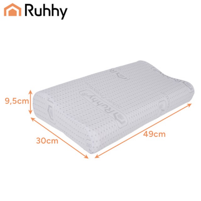 Ruhhy Ορθοπεδικό Μαξιλάρι Ύπνου Memory Foam 49 x 30 x 9.5 εκ. 26039